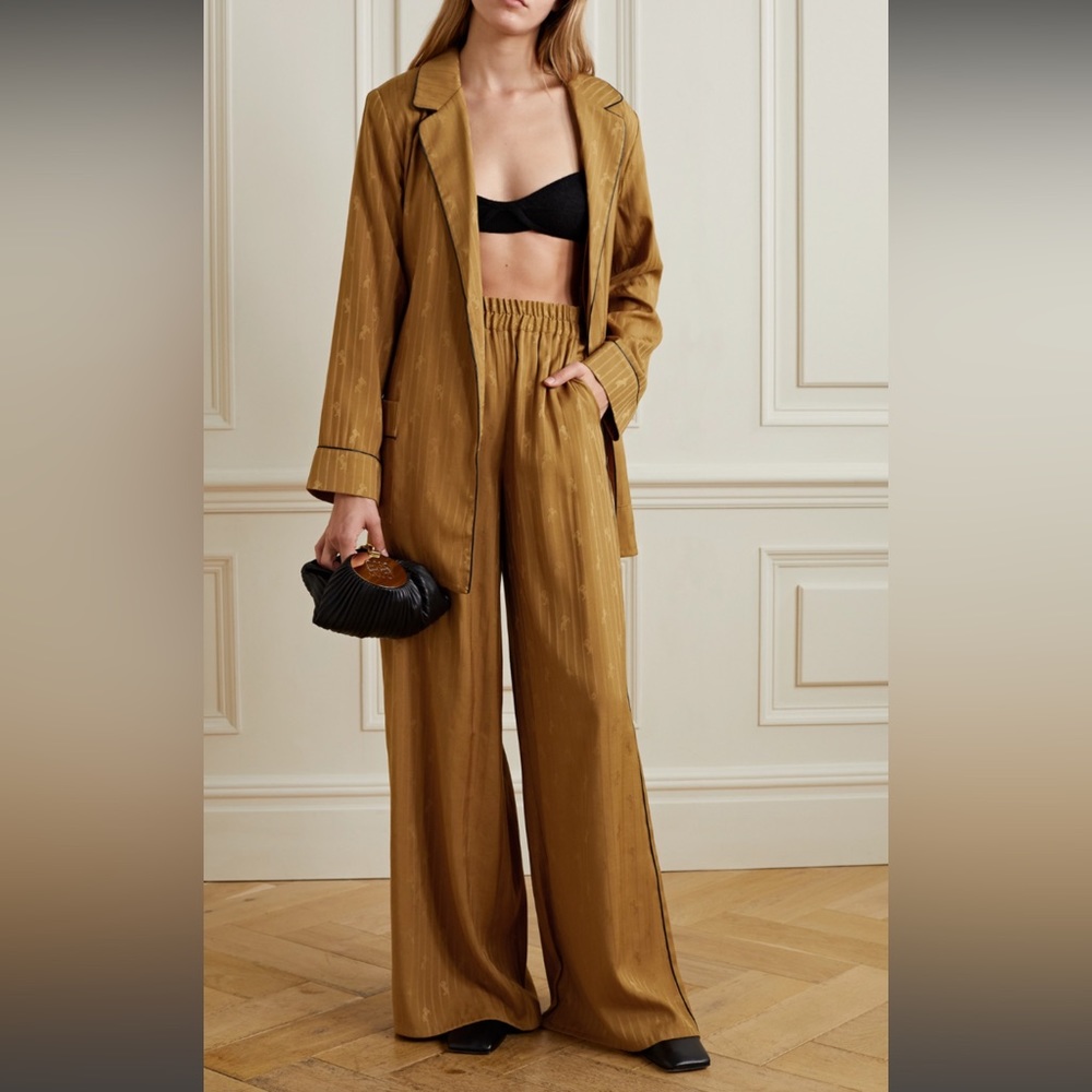 L’AGENCE IVY WIDE LEG PANT HORSE JACQUARD